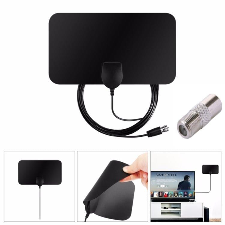 TY13 50 Miles Range 10dBi High Gain Amplified Digital Flat HDTV Indoor TV Antenna with 3.7m Coaxial Cable TY13 50 Miles Range 10dBi High Gain Amplified Digital Flat HDTV Indoor TV Antenna with 3.7m Coaxial Cable